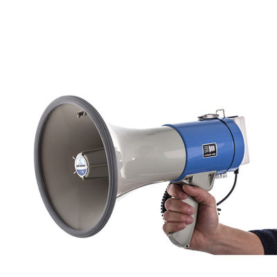 Внешний охват до 1500 м Мегафон мощностью 50 Вт с записью сирены и Bluetooth 120 секунд
