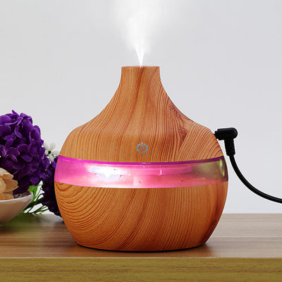 5V портативный 300ML 7 цветообменный деревянный дизайн USB-нагреватель для функции времени